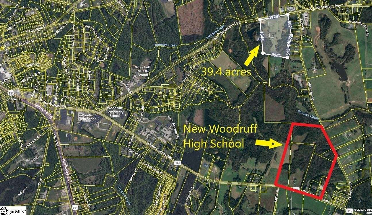 39.4 Acres of Land for Sale in Woodruff, South Carolina