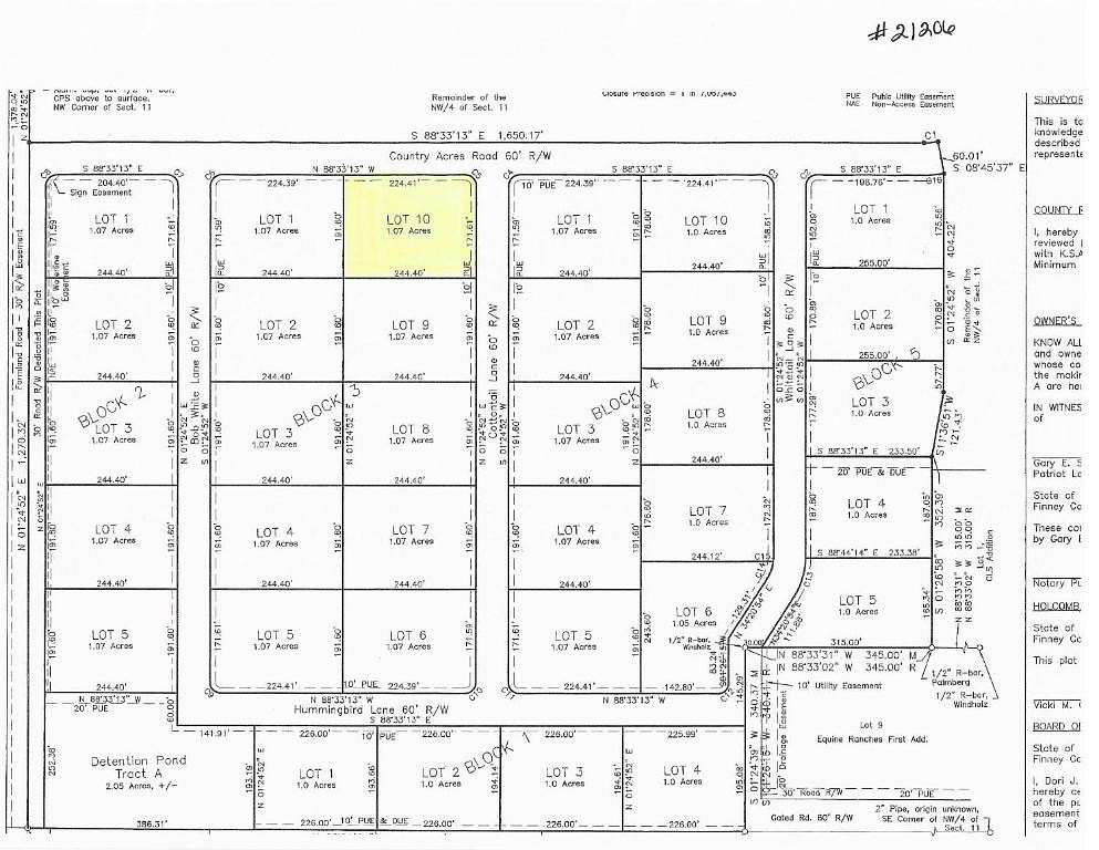 1.07 Acres of Residential Land for Sale in Garden City, Kansas