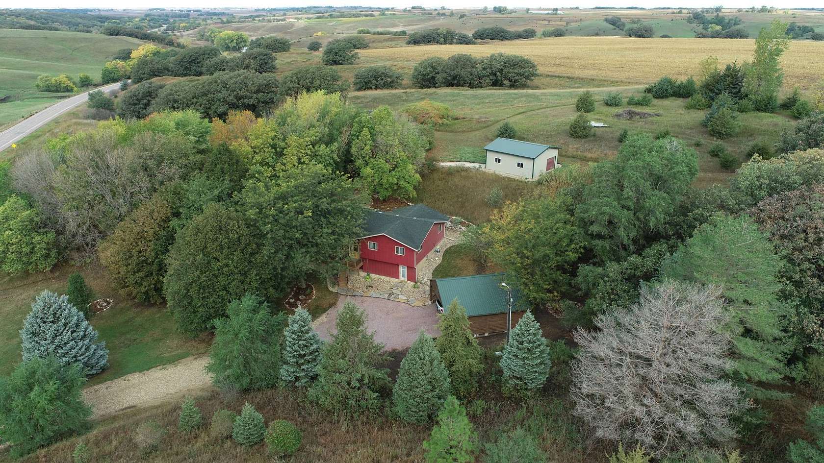 8.3 Acres of Residential Land with Home for Sale in Inwood, Iowa