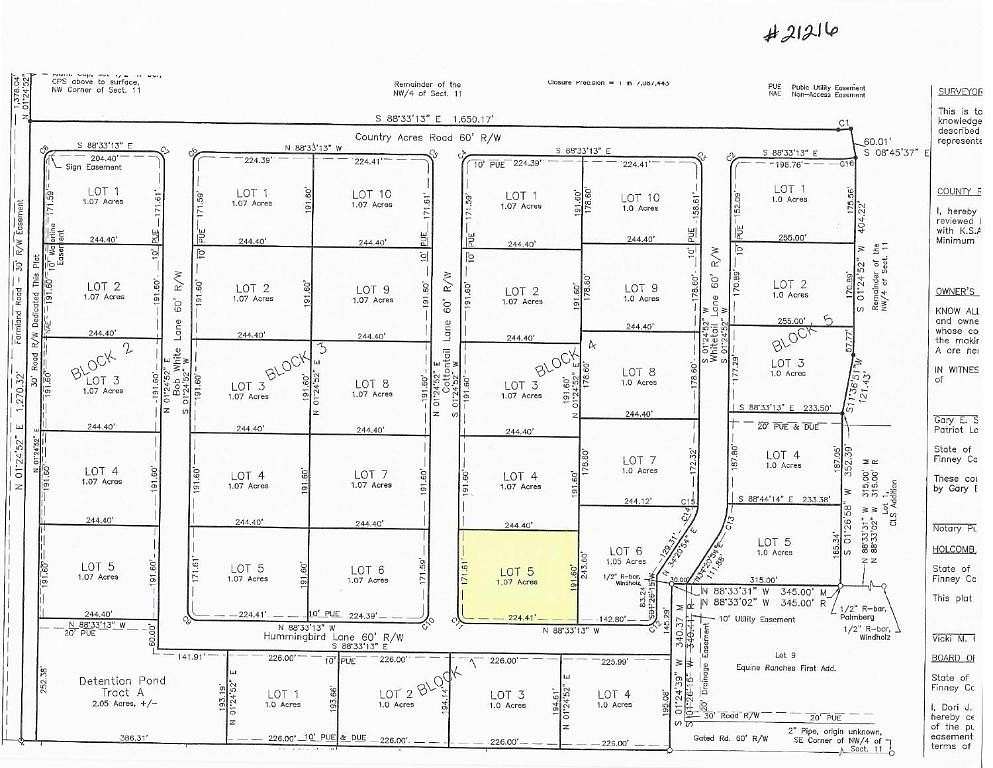 1.07 Acres of Residential Land for Sale in Garden City, Kansas