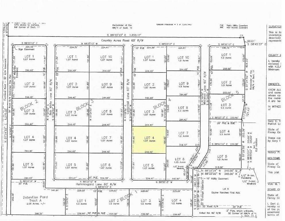 1.07 Acres of Residential Land for Sale in Garden City, Kansas