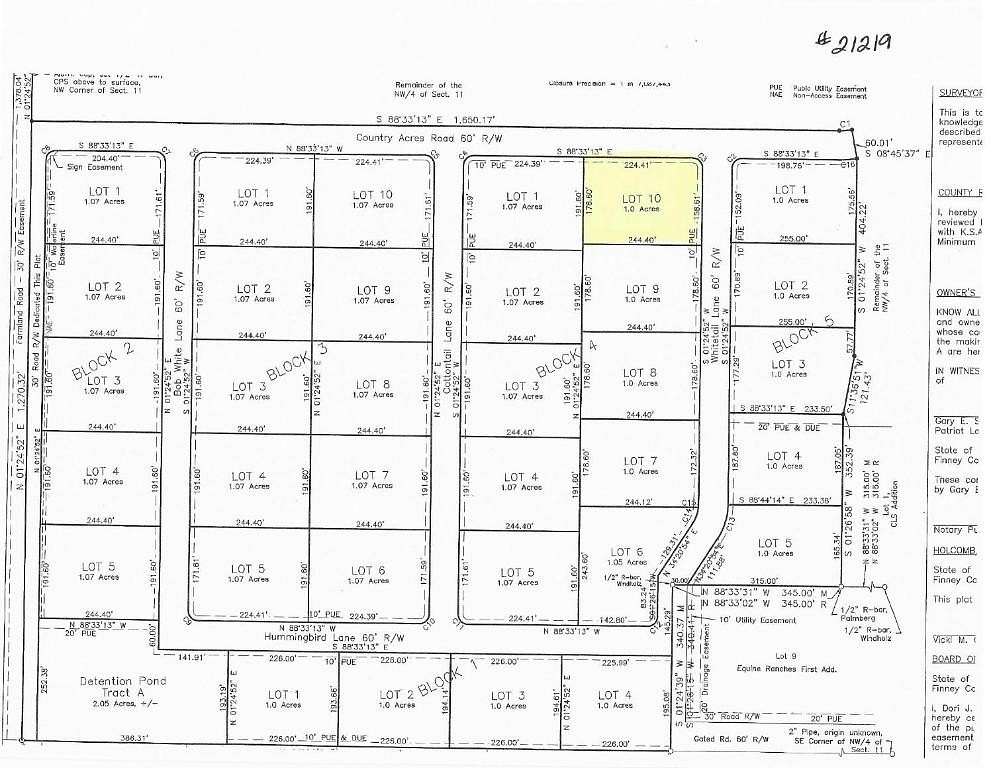 1 Acre of Residential Land for Sale in Garden City, Kansas