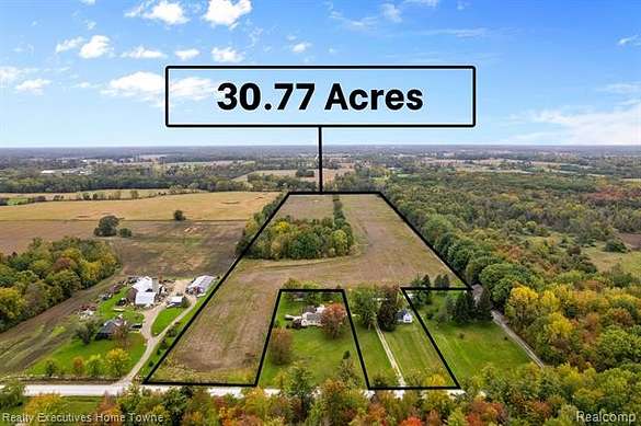 30.8 Acres of Land with Home for Sale in Brockway, Michigan