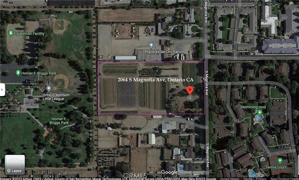 4.7 Acres of Residential Land for Sale in Ontario, California