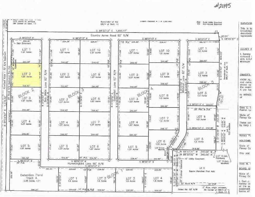 1.07 Acres of Residential Land for Sale in Garden City, Kansas