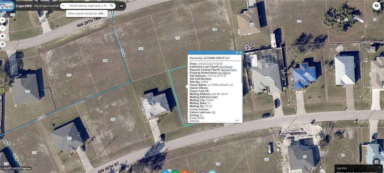 0.23 Acres of Land for Sale in Cape Coral, Florida