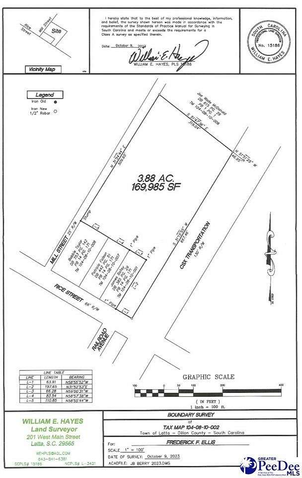 3.9 Acres of Mixed-Use Land for Sale in Latta, South Carolina