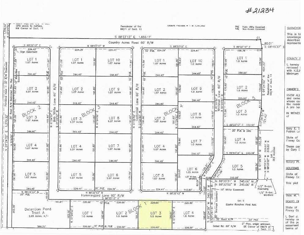 1 Acre of Residential Land for Sale in Garden City, Kansas