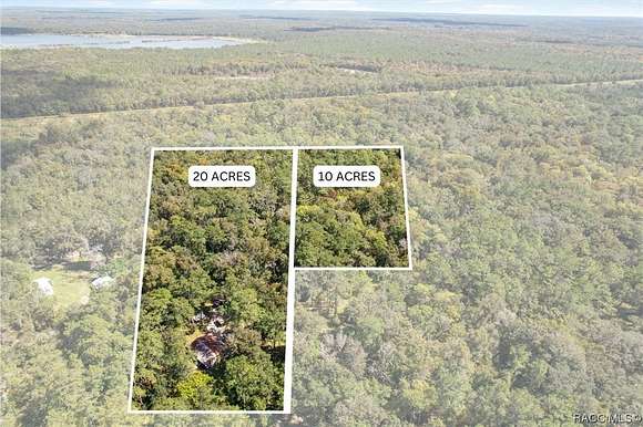 30 Acres of Land with Home for Sale in Inglis, Florida