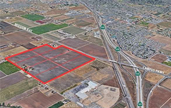 162 Acres of Mixed-Use Land for Sale in Merced, California