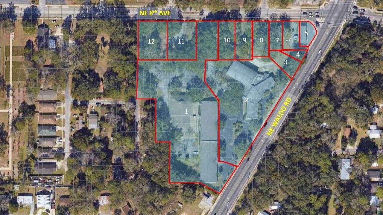 7.1 Acres of Improved Commercial Land for Sale in Gainesville, Florida