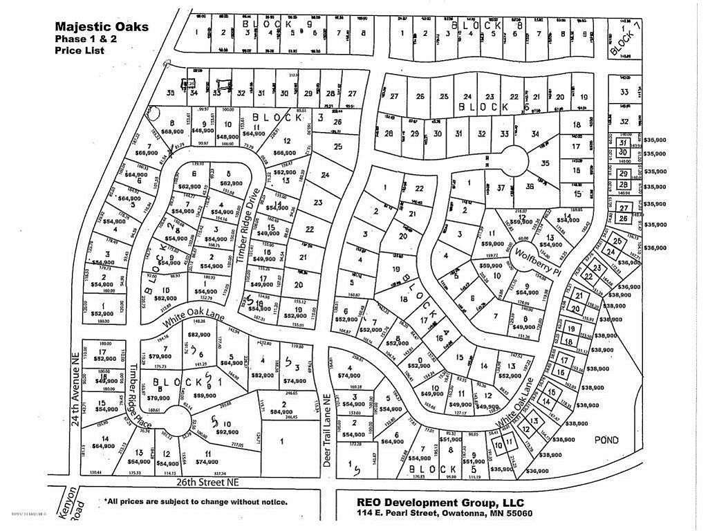 0.38 Acres of Land for Sale in Owatonna, Minnesota