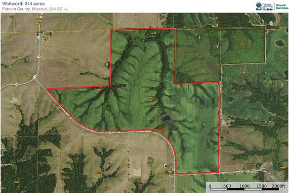 245 Acres of Recreational Land & Farm for Sale in Green Castle, Missouri