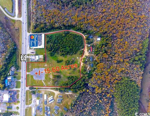 15.6 Acres of Commercial Land for Sale in Conway, South Carolina
