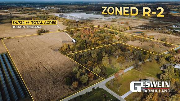 34.7 Acres of Mixed-Use Land for Sale in Hobart, Indiana