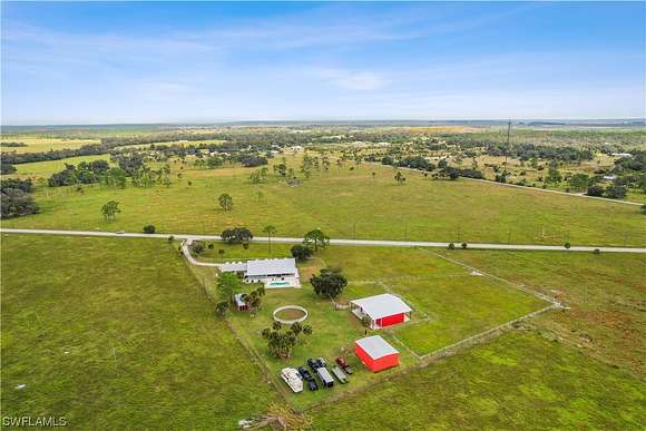 5.01 Acres of Land with Home for Sale in Alva, Florida