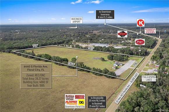 28.4 Acres of Improved Land for Sale in Floral City, Florida