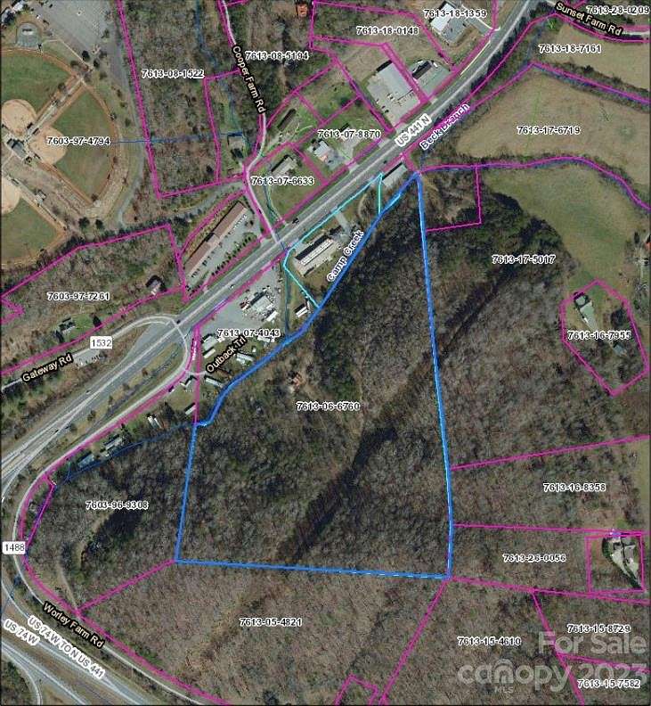 22 Acres of Mixed-Use Land for Sale in Whittier, North Carolina