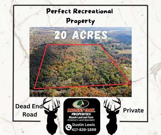 20 Acres of Recreational Land for Sale in Flemington, Missouri