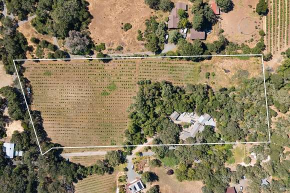 6.7 Acres of Residential Land with Home for Sale in Glen Ellen, California