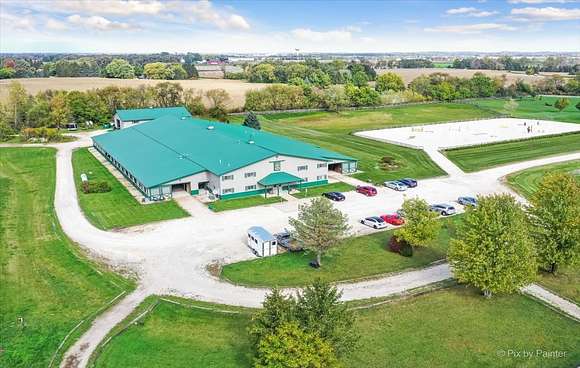 40 Acres of Agricultural Land with Home for Sale in Hampshire, Illinois