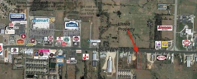 1.2 Acres of Commercial Land for Sale in Siloam Springs, Arkansas