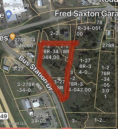 4.7 Acres of Commercial Land for Sale in Yazoo City, Mississippi