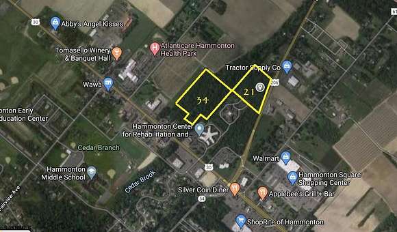 20 Acres of Commercial Land for Sale in Hammonton, New Jersey