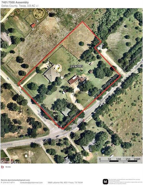 3.6 Acres of Land for Sale in Rowlett, Texas