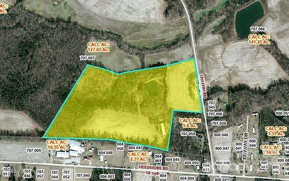 34.3 Acres of Recreational Land for Sale in Woodleaf, North Carolina