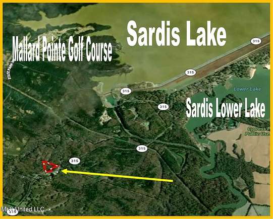 6 Acres of Residential Land for Sale in Sardis, Mississippi