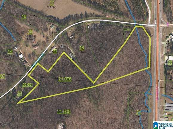 19.9 Acres of Land for Sale in Gadsden, Alabama