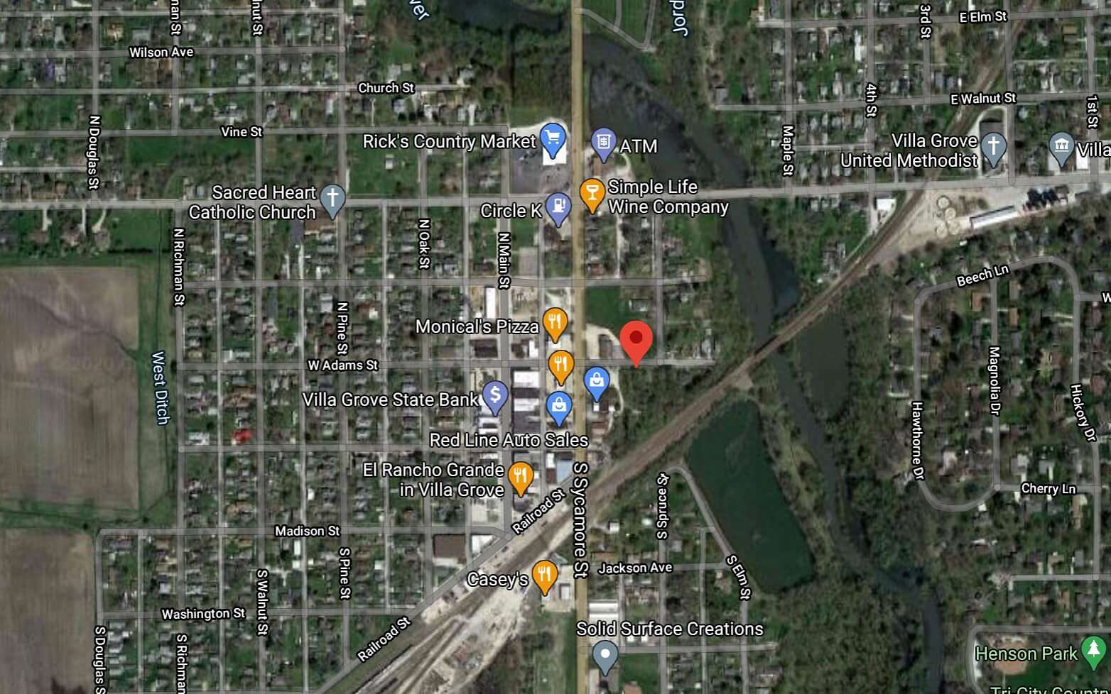 0.8 Acres of Commercial Land for Sale in Villa Grove, Illinois