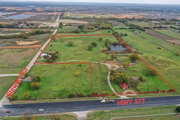 15.5 Acres of Commercial Land for Sale in Aubrey, Texas