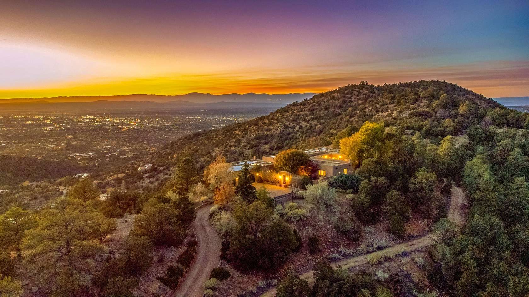 5.1 Acres of Residential Land with Home for Sale in Santa Fe, New Mexico