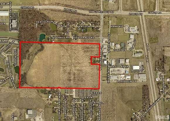 88 Acres of Agricultural Land for Sale in Evansville, Indiana