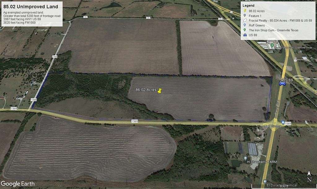 85 Acres of Land for Sale in Greenville, Texas