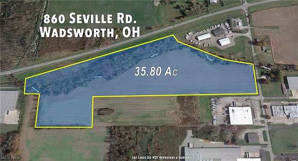 35.8 Acres of Commercial Land for Sale in Wadsworth, Ohio