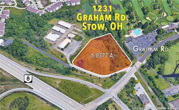 5 Acres of Commercial Land for Sale in Stow, Ohio