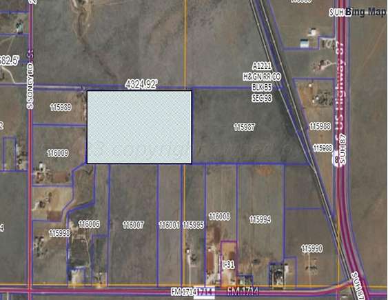 38.03 Acres of Land for Sale in Amarillo, Texas