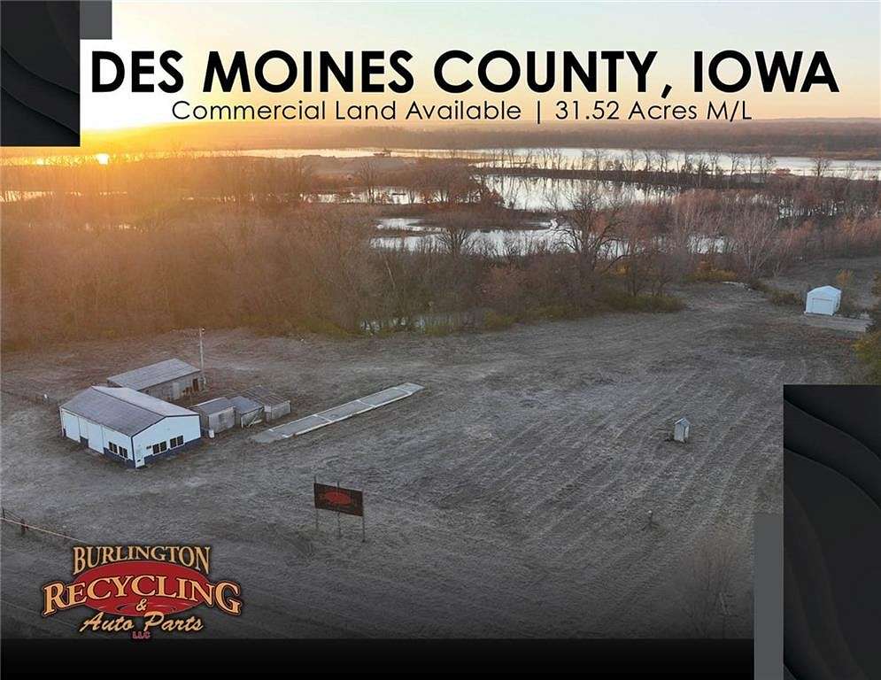 31.5 Acres of Commercial Land for Sale in Burlington, Iowa