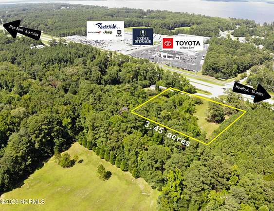 3.5 Acres of Commercial Land for Sale in New Bern, North Carolina