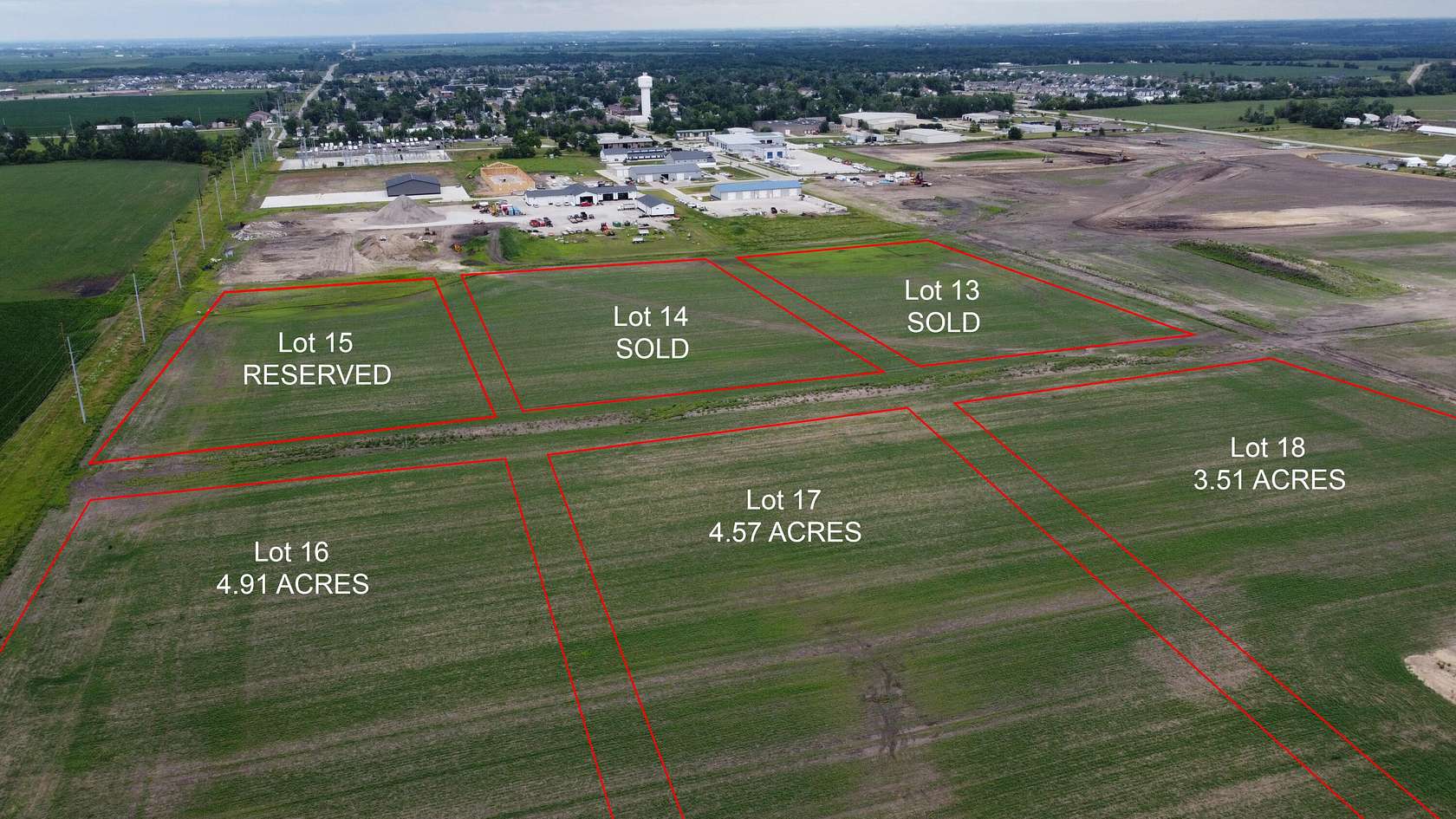 4.57 Acres of Commercial Land for Sale in Huxley, Iowa