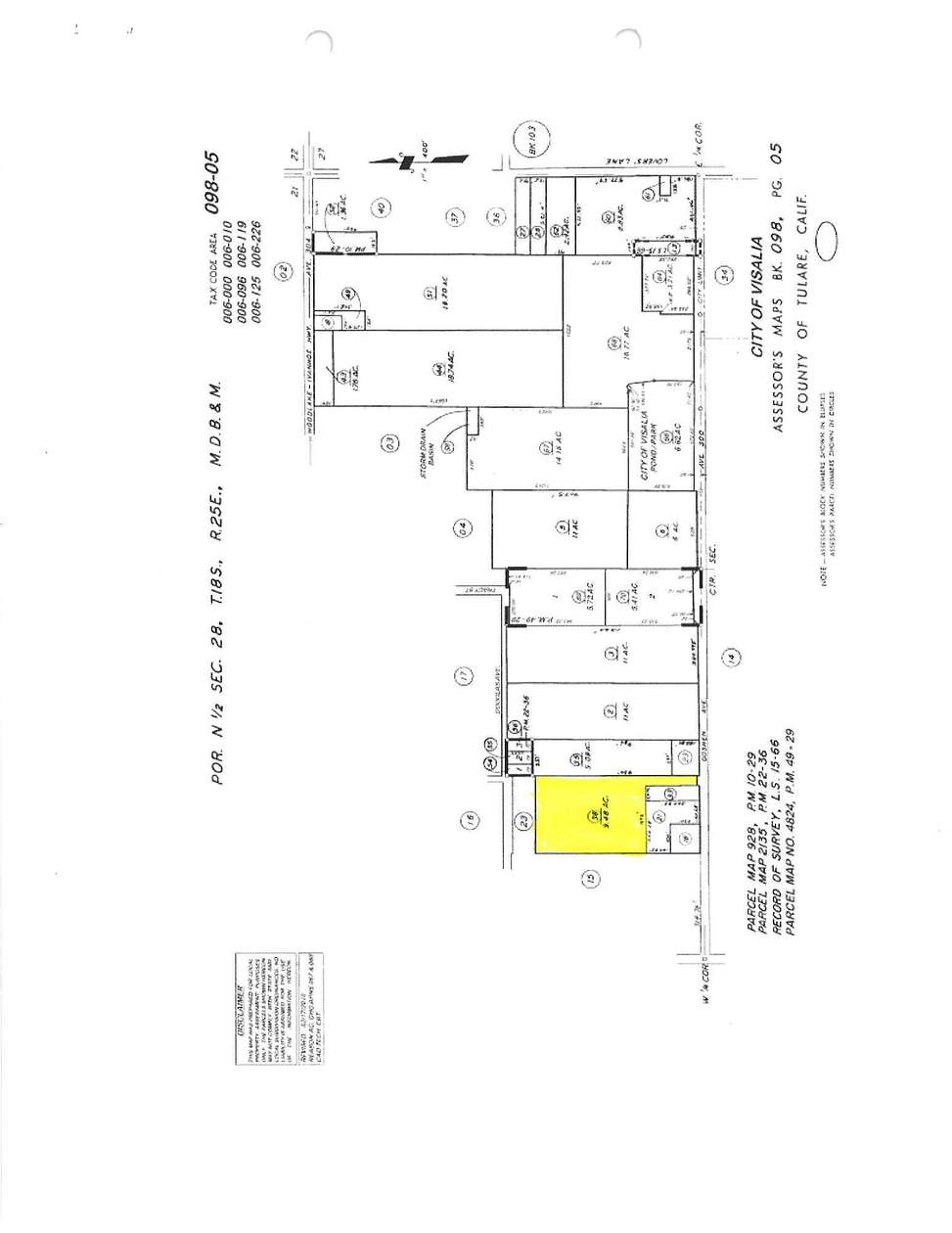 9.48 Acres of Improved Commercial Land for Sale in Visalia, California