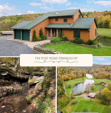 199 Acres of Recreational Land with Home for Sale in Franklin, New York