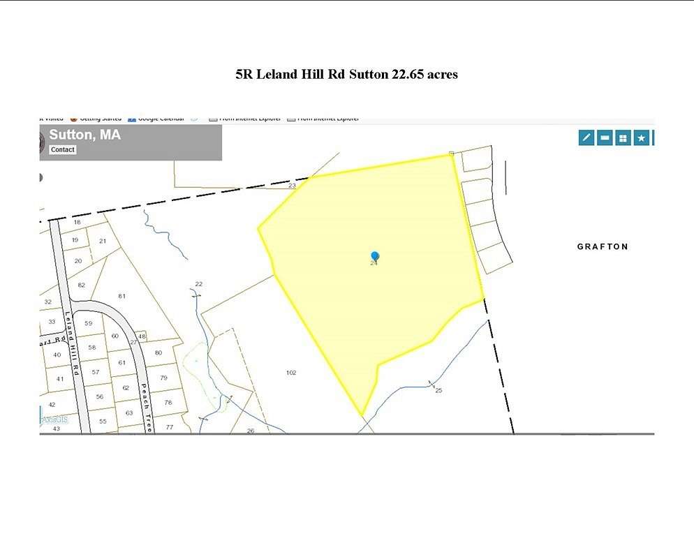 23.4 Acres of Land for Sale in Sutton, Massachusetts