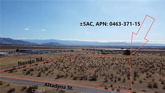 5 Acres of Commercial Land for Sale in Apple Valley, California