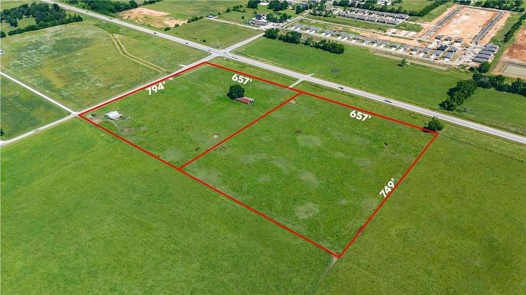 11.5 Acres of Mixed-Use Land for Sale in Prairie Grove, Arkansas