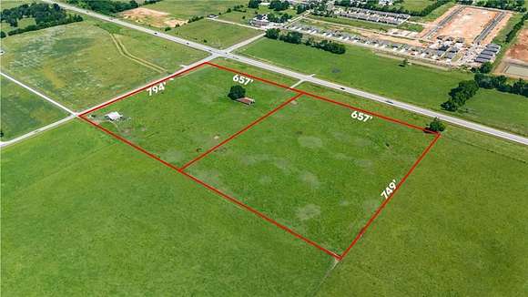 11.5 Acres of Mixed-Use Land for Sale in Prairie Grove, Arkansas
