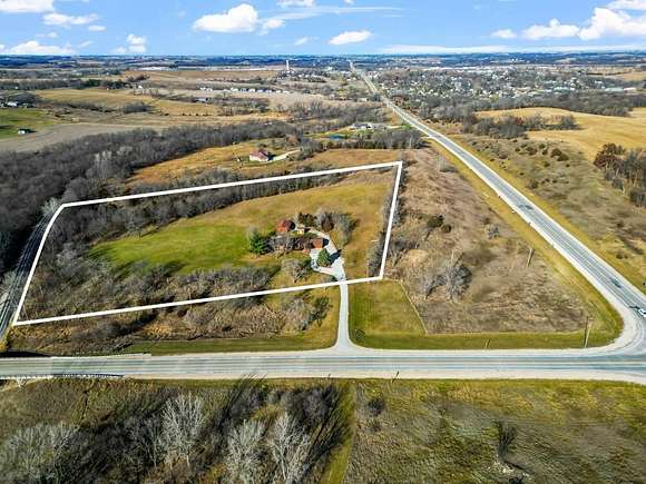 9.3 Acres of Residential Land with Home for Sale in De Soto, Iowa